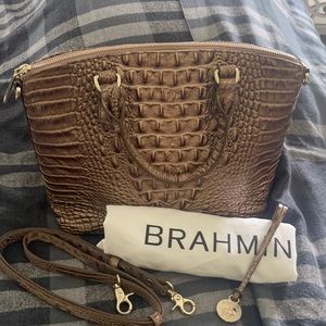 BRAHMIN- Beautiful brown/nude leather.